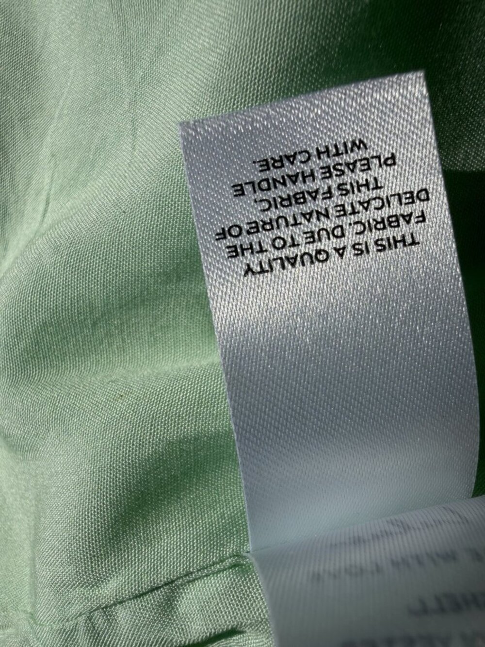 Lulus Brighter Side light green floral satin jacquard mini dress wedding M - Picture 13 of 14